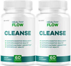 LIVORKA Healthy Flow Cleanse bottle pour supports daily digestion routine.
