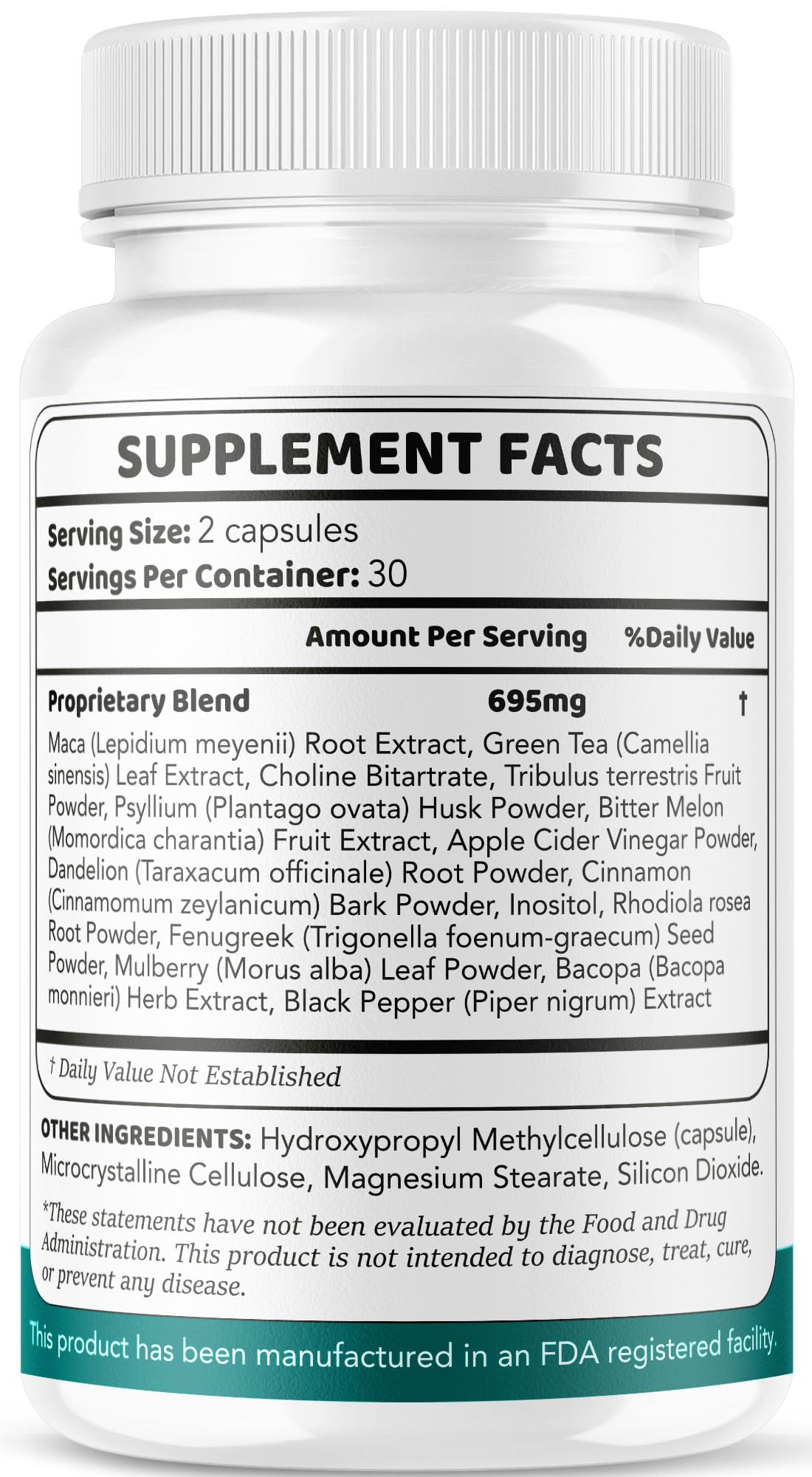 LIVORKA Healthy Flow Cleanse label closeup highlighting natural ingredients