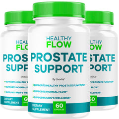 LIVORKA Healthy Flow Prostate Support bottle front view for daily balance.