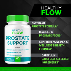 LIVORKA Healthy Flow Prostate Support capsules close-up for daily intake.
