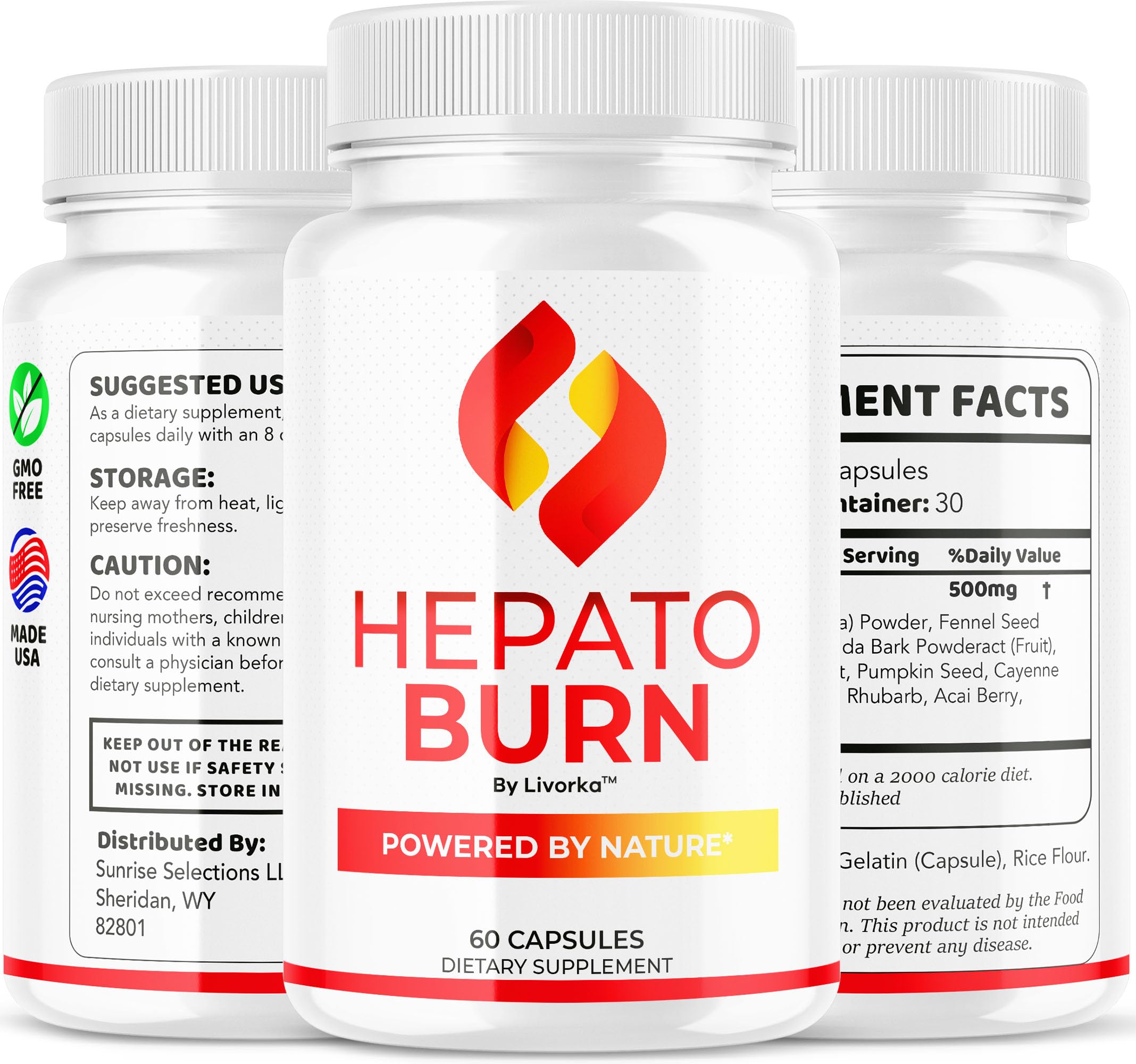 LIVORKA Hepato Burn wellness setup on a desk.
