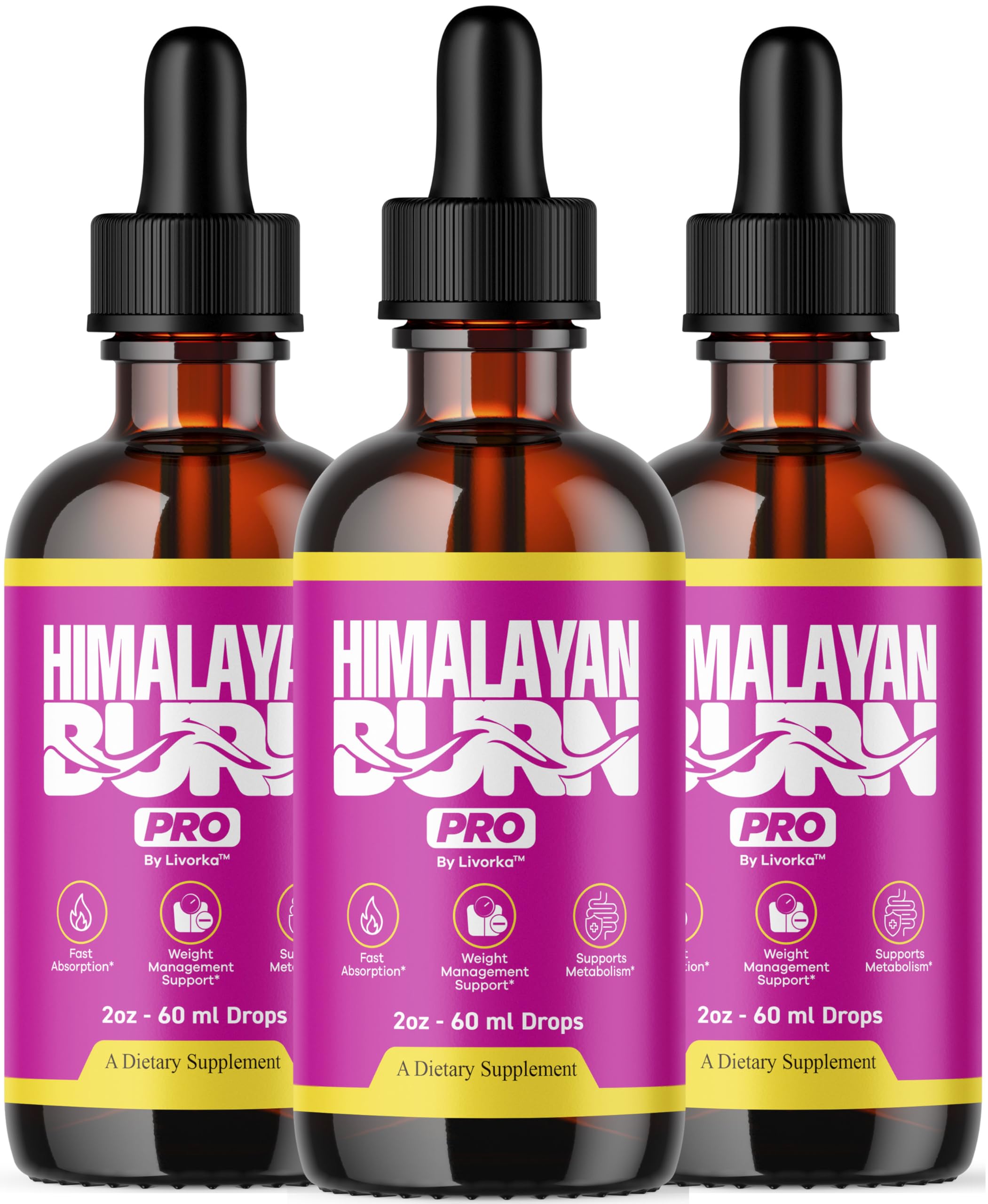 LIVORKA Himalayan Burn Pro Drops bottle for daily balance and cravings support.