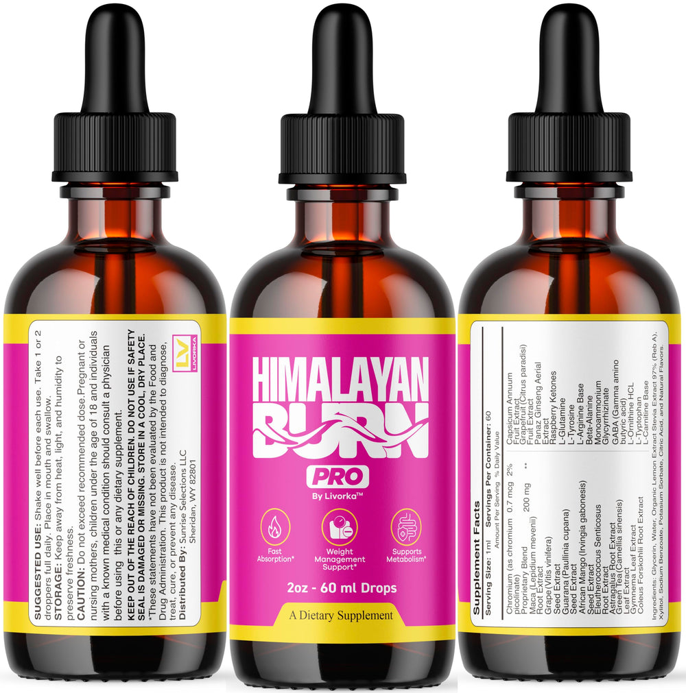 LIVORKA Himalayan Burn Pro in-use glass demonstrating daily routine