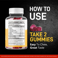Gummies being poured from a jar for easy daily use.