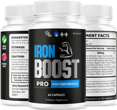 LIVORKA Iron Boost Pro label close-up showing clean formula