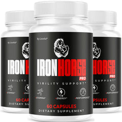 LIVORKA Iron Horse Pro bottle front with advanced formula for daily wellness.
