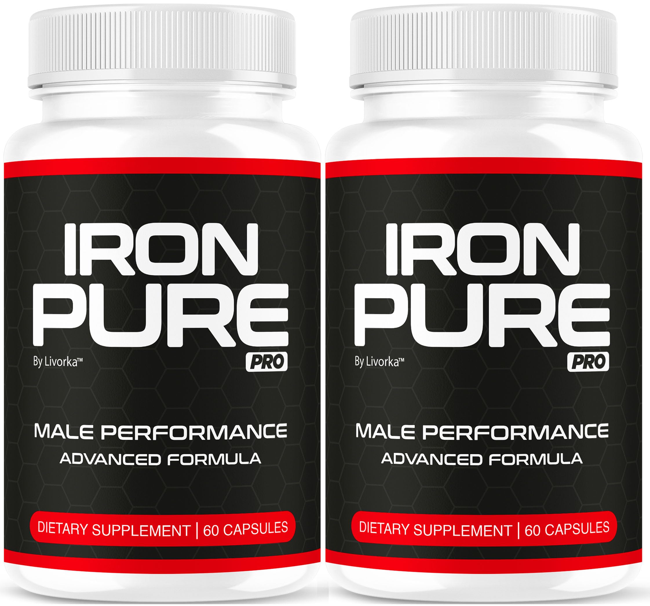 LIVORKA Iron Pure Pro capsules bottle front for daily wellness support.