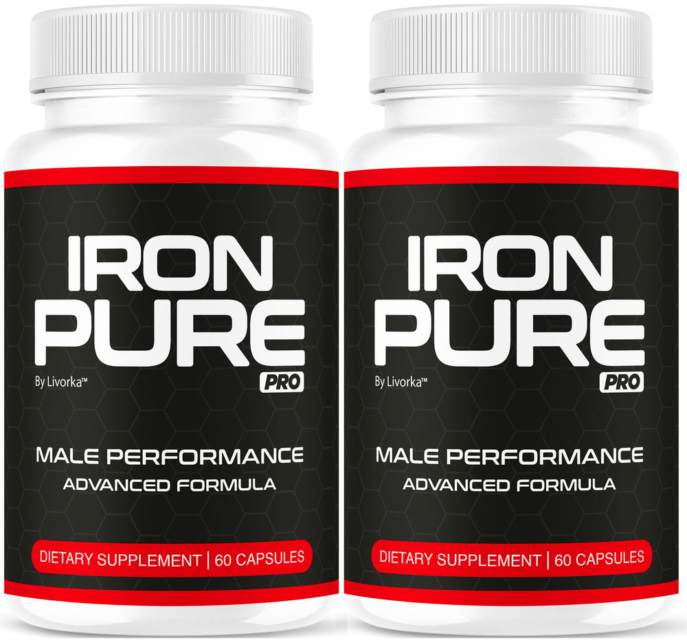 LIVORKA Iron Pure Pro capsules bottle front for daily wellness support.