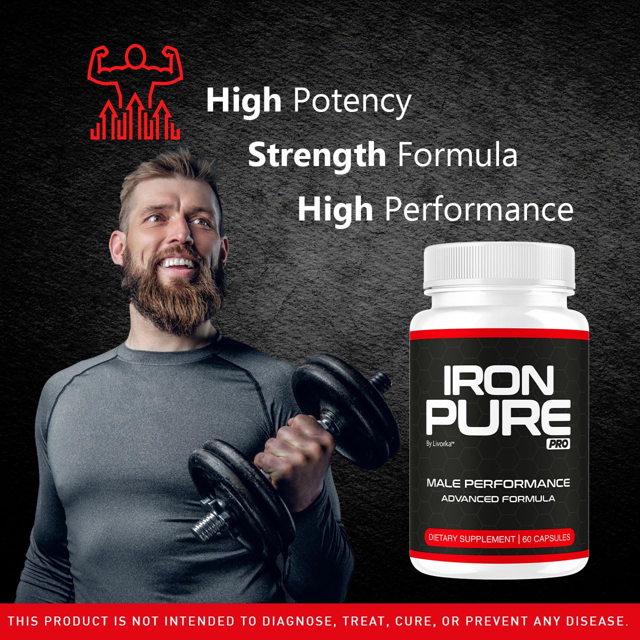 LIVORKA Iron Pure Pro capsules on a light surface for convenient daily use.