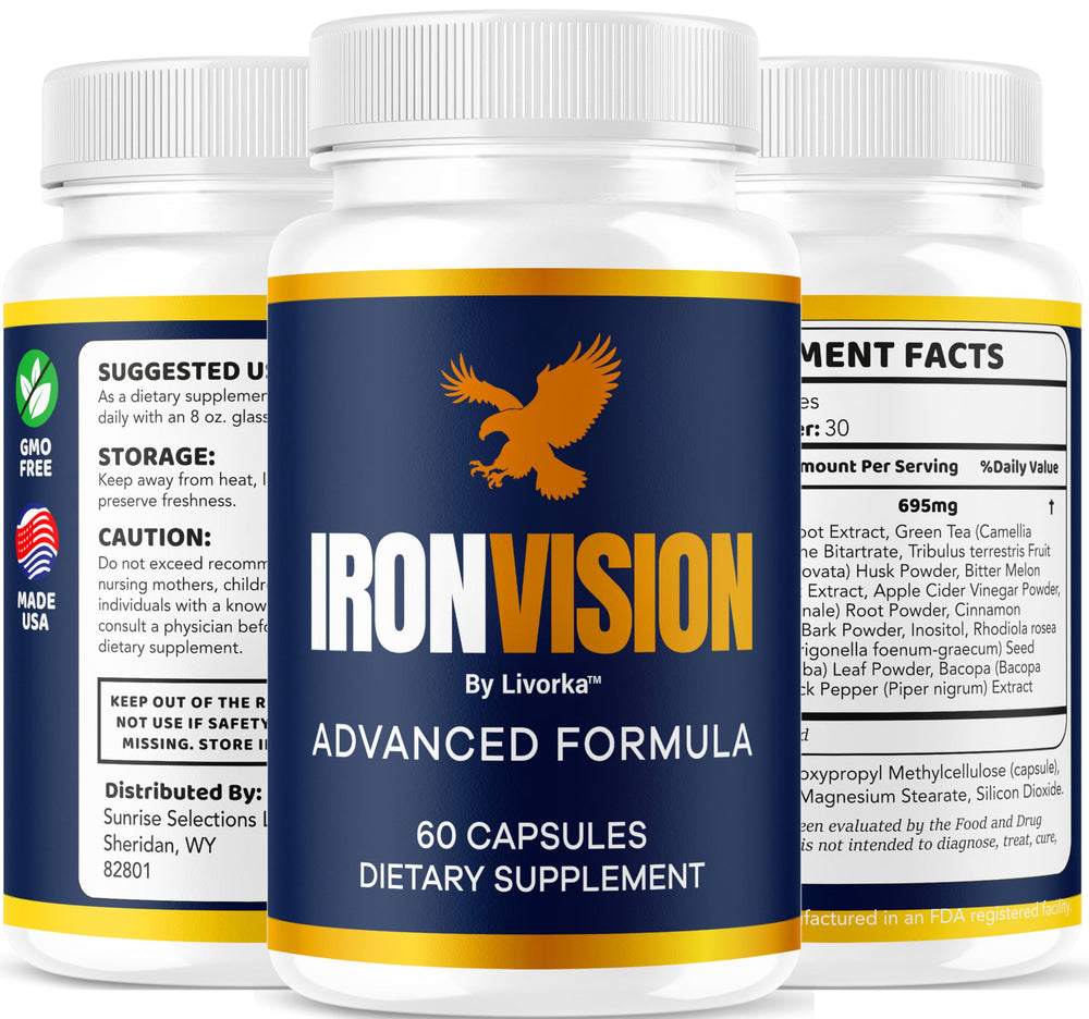 LIVORKA Iron Vision night-stand display for easy nightly routine.