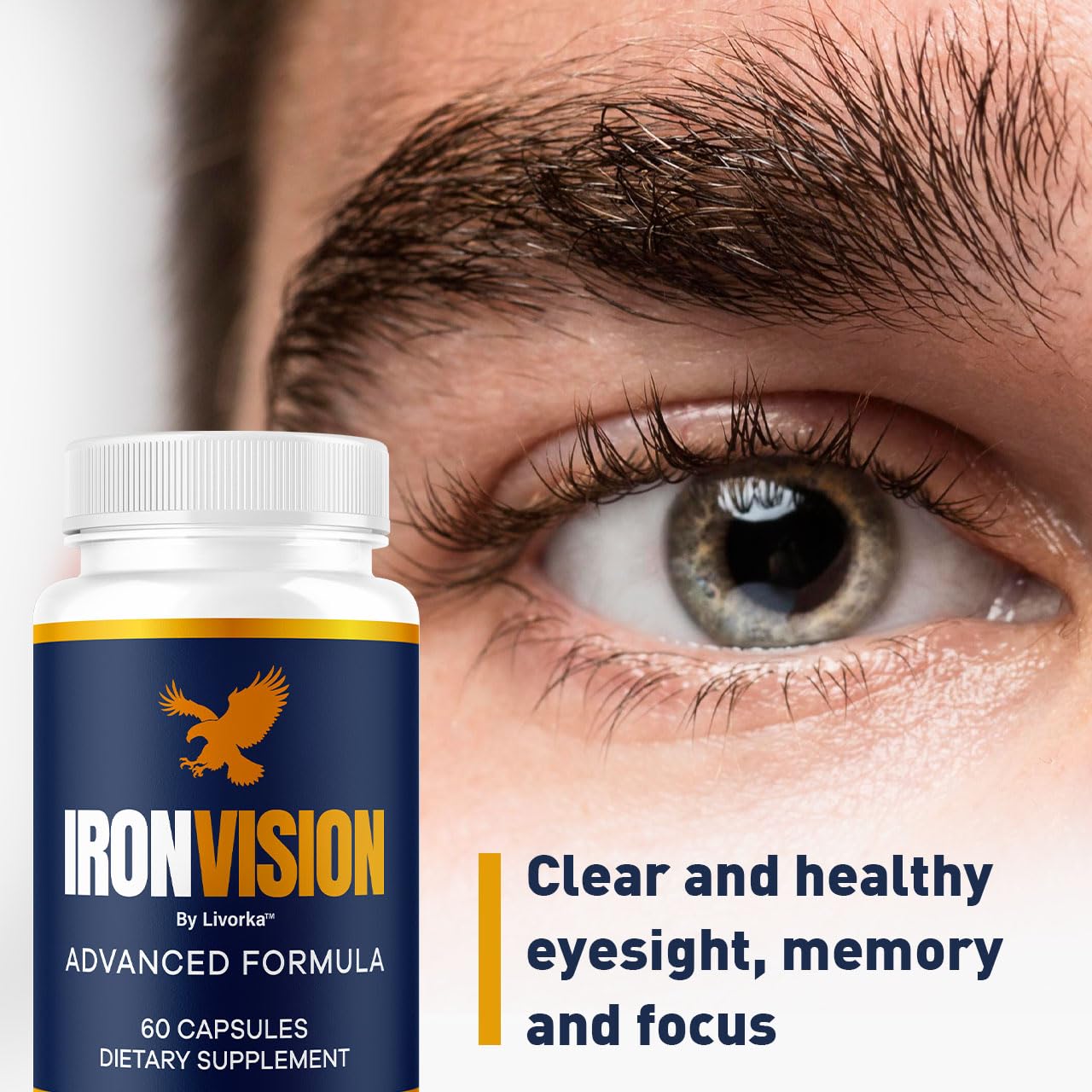 LIVORKA Iron Vision packaging box emphasizing premium quality