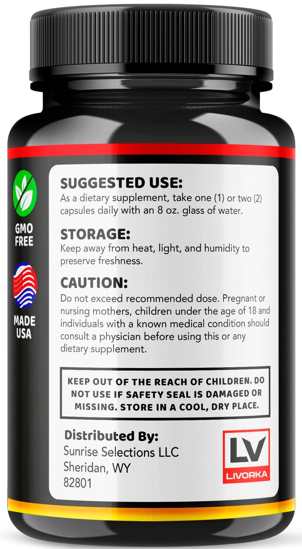 LIVORKA IronPulse 300 capsules bottle resting on the counter