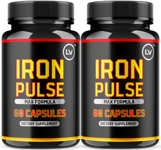 LIVORKA IronPulse capsules bottle ready for daily iron support in your routine.