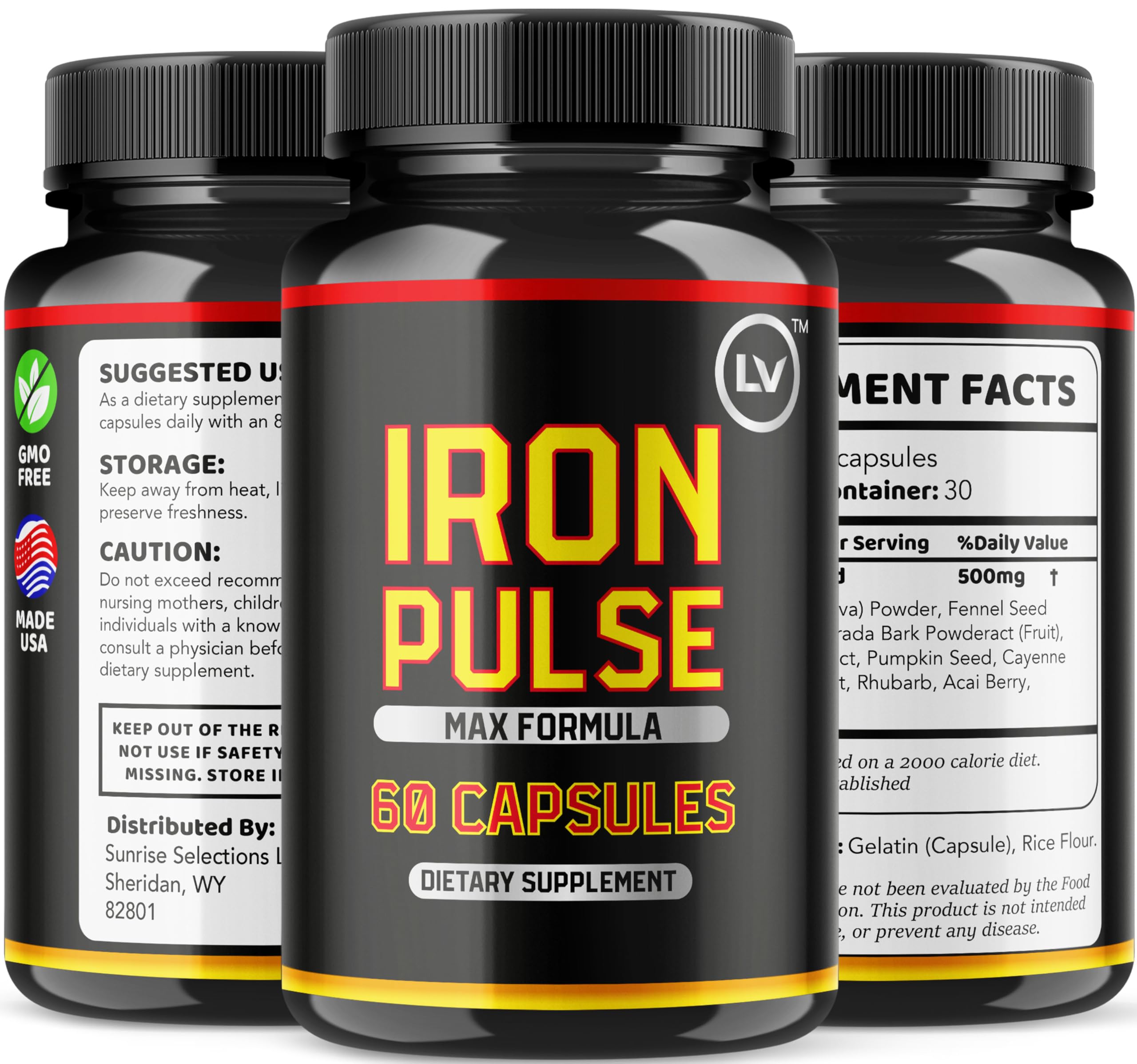 LIVORKA IronPulse capsules with glass of water for a daily ritual