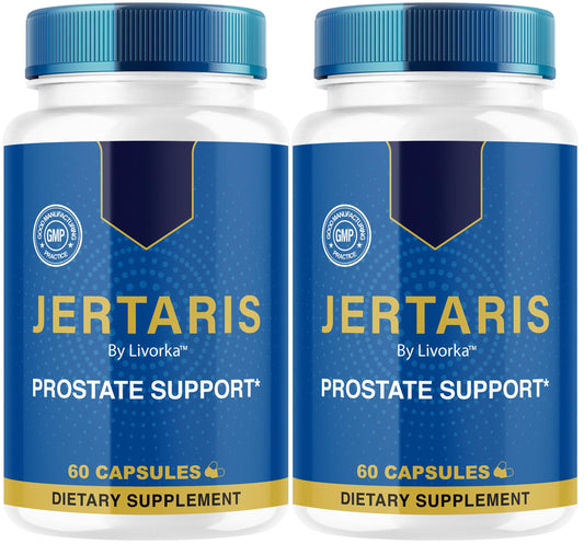 LIVORKA Jertaris capsules bottle front for daily wellness support.