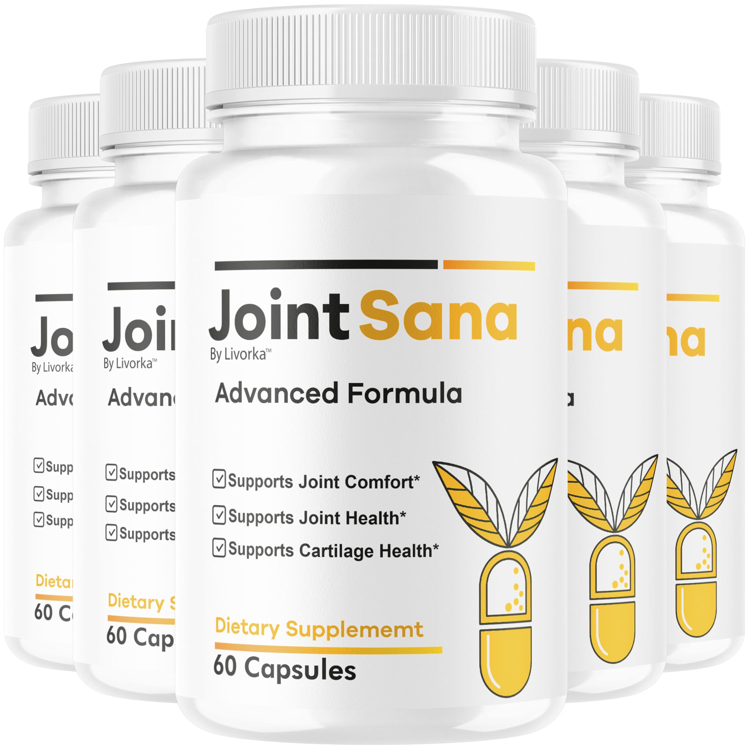 LIVORKA Joint Sana bottle with capsules for daily joint support