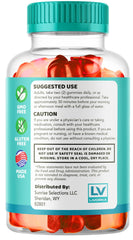 LIVORKA Keto Pure ACV Gummies nutrition facts label provides details.