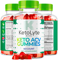 LIVORKA KetoLyte ACV Gummies nutrition facts panel highlights calories and ingredients.