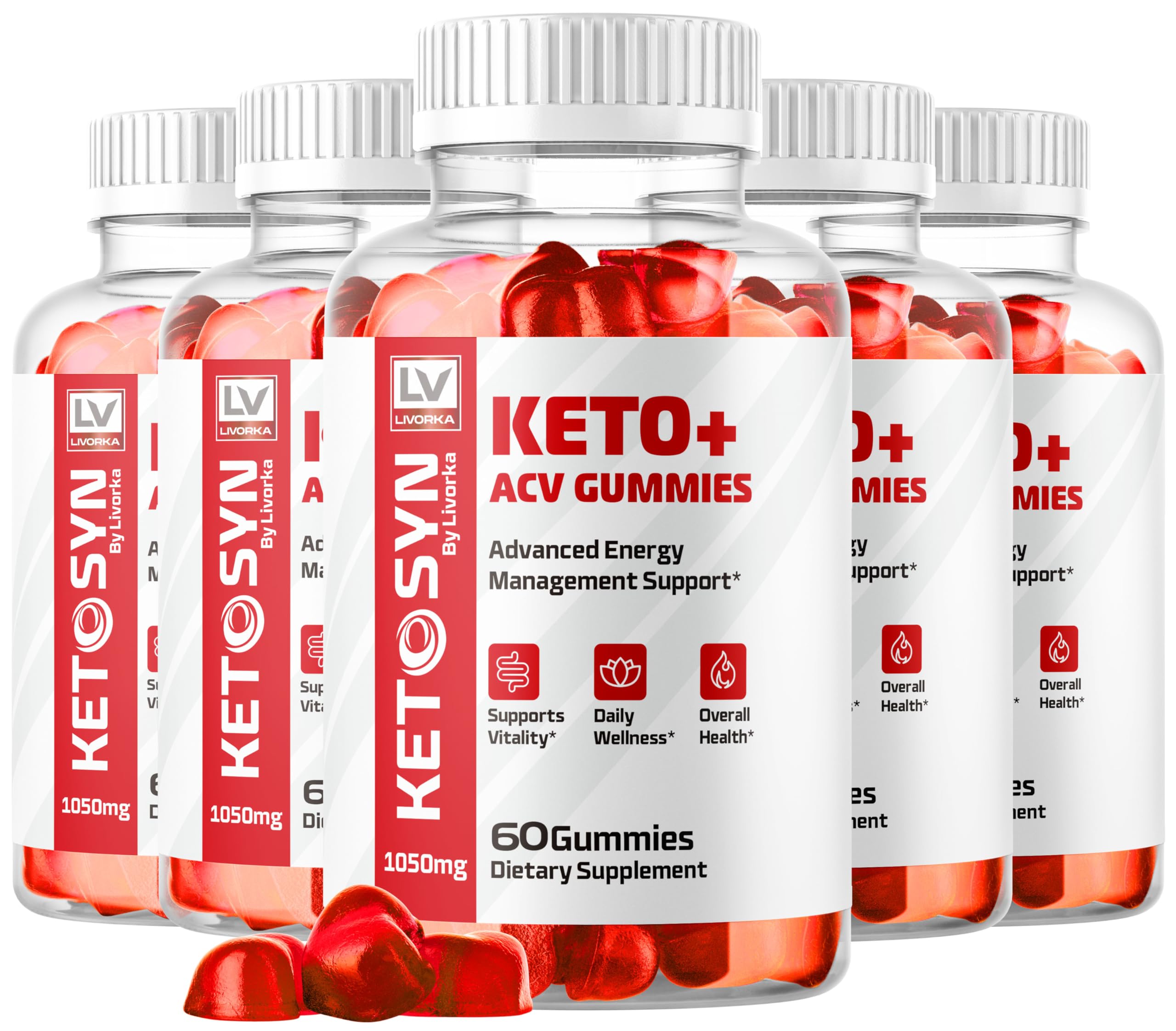 LIVORKA Ketosyn Keto Gummies bottle for easy daily use and dosage reminders