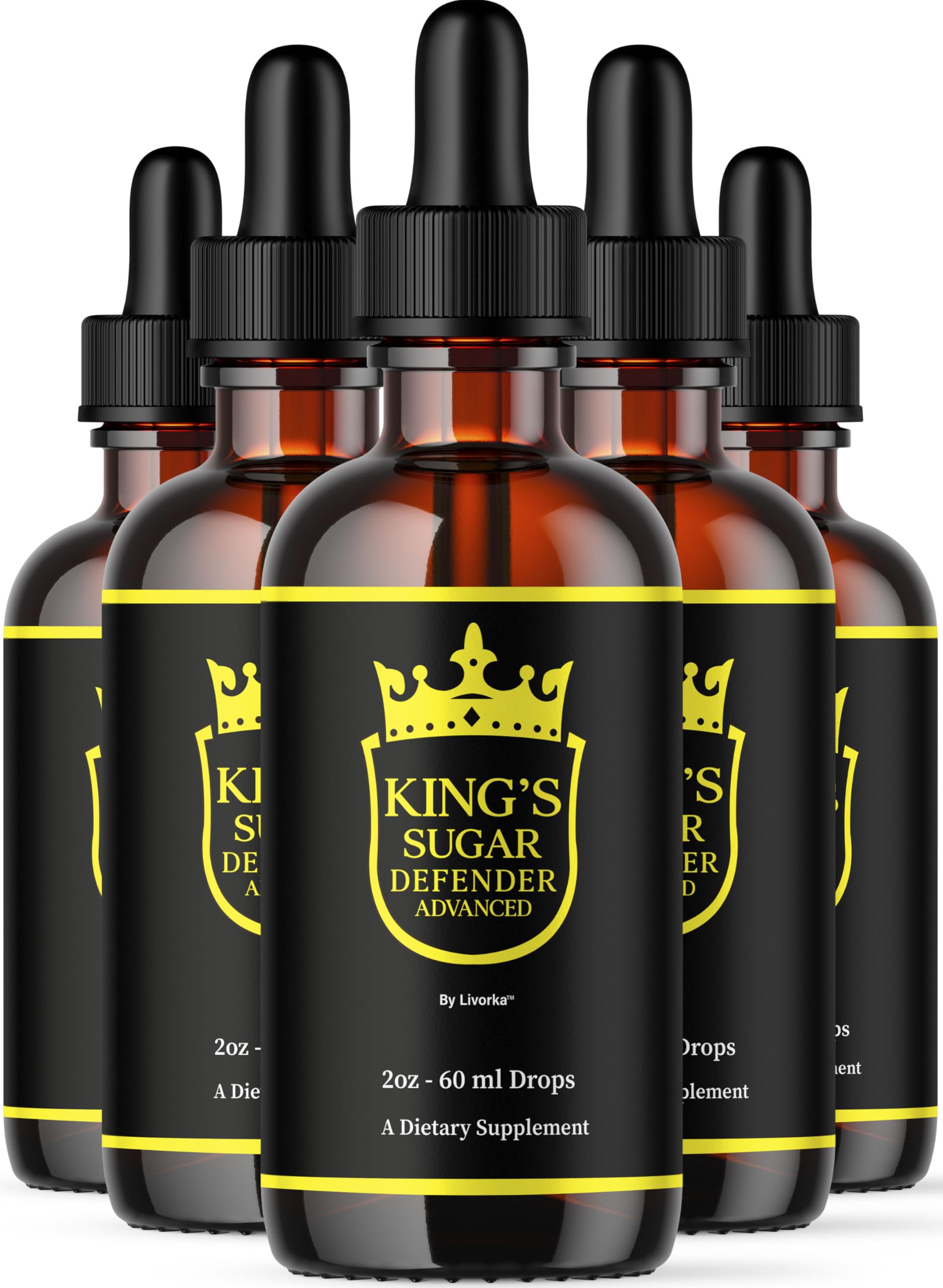 LIVORKA Kings Sugar Defender bottle front view for daily wellness routine.