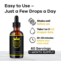 LIVORKA Kings Sugar Defender bottle on counter for daily routine