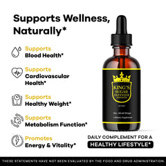 LIVORKA Kings Sugar Defender drops being dispensed from bottle.