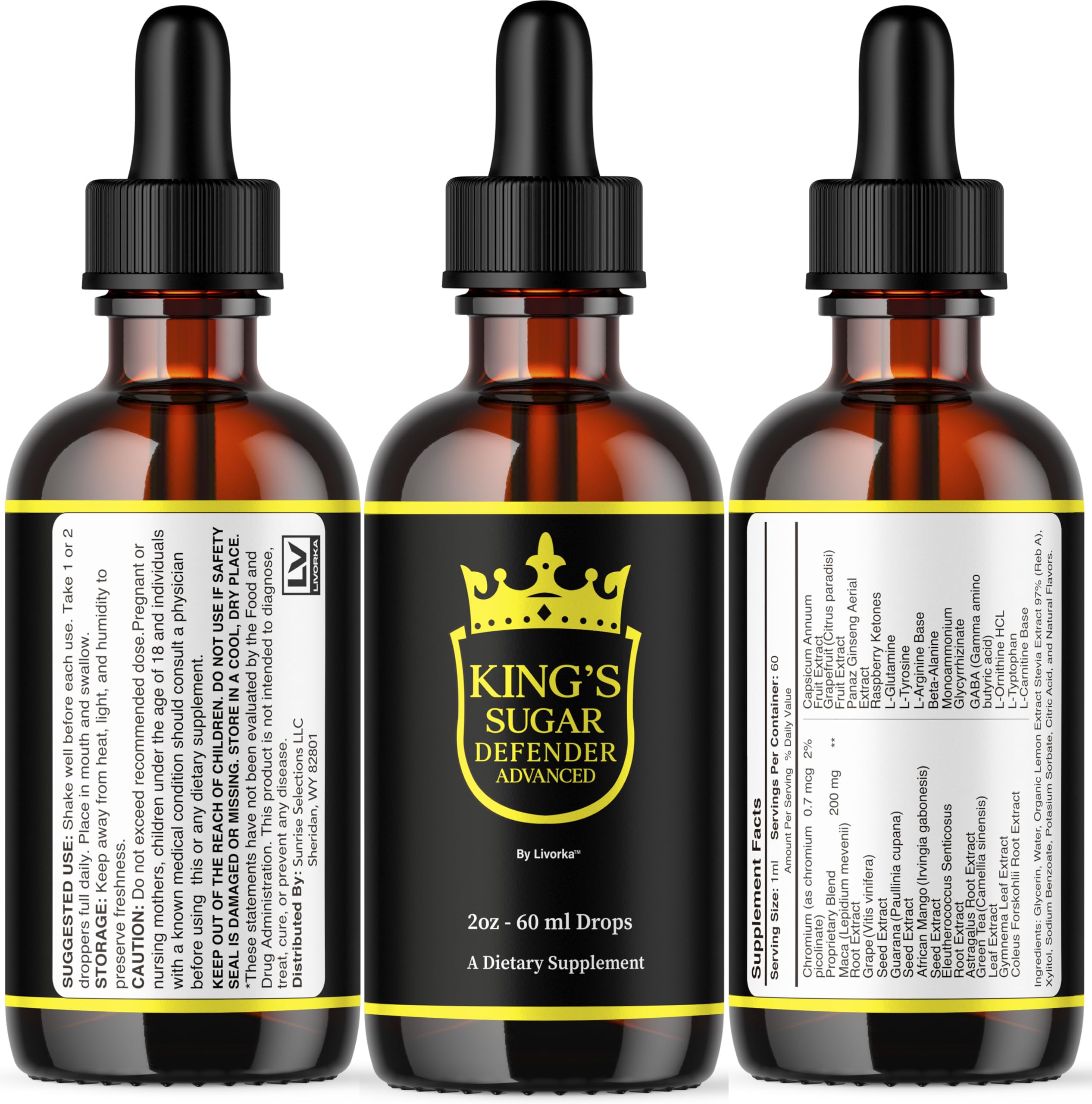 LIVORKA Kings Sugar Defender promotional pack for five months.