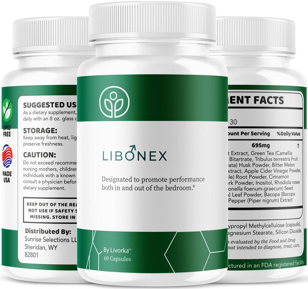 LIVORKA Libonex pack-shot group display emphasizing the 3-pack value