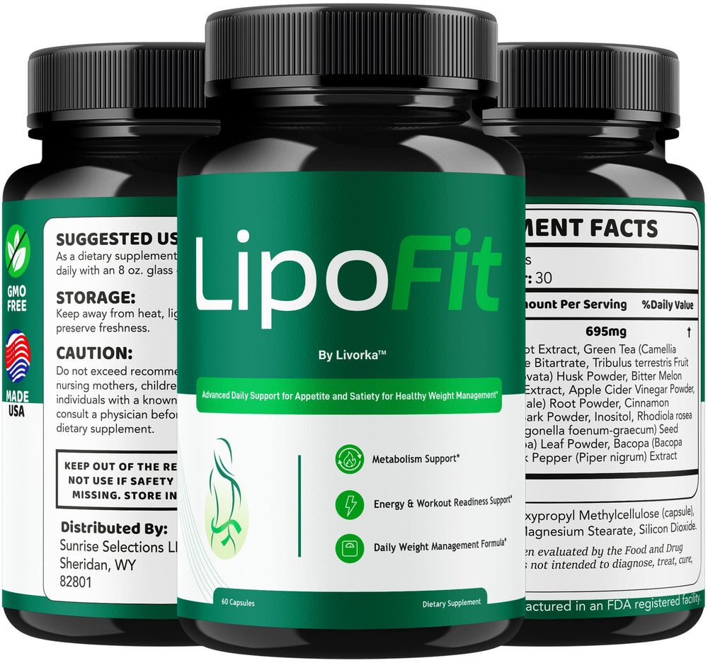 Lipo Fit three-pack with clear labeling for trust