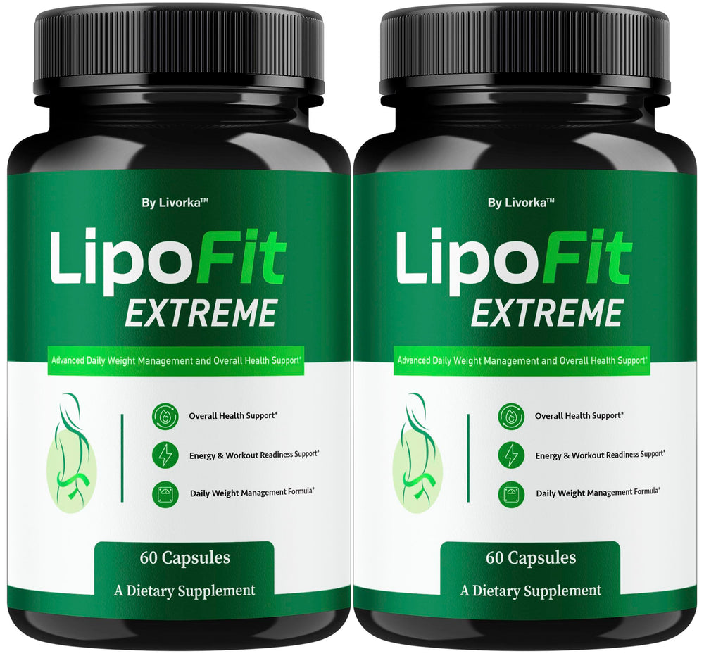 LIVORKA Lipo Fit Extreme bottle supports your daily wellness routine.