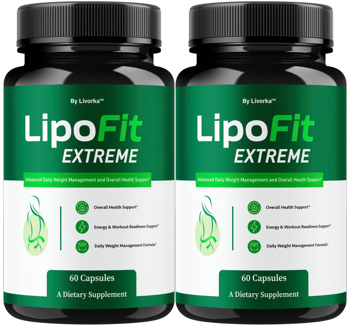 LIVORKA Lipo Fit Extreme bottle supports your daily wellness routine.