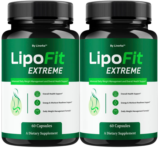 LIVORKA Lipo Fit Extreme bottle supports your daily wellness routine.