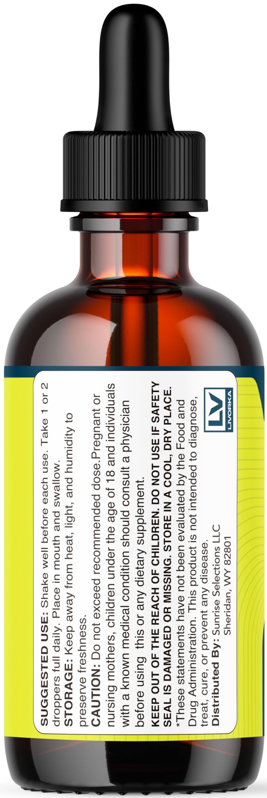 LIVORKA LipoBoost Drops packaging box stands, signaling trusted daily support