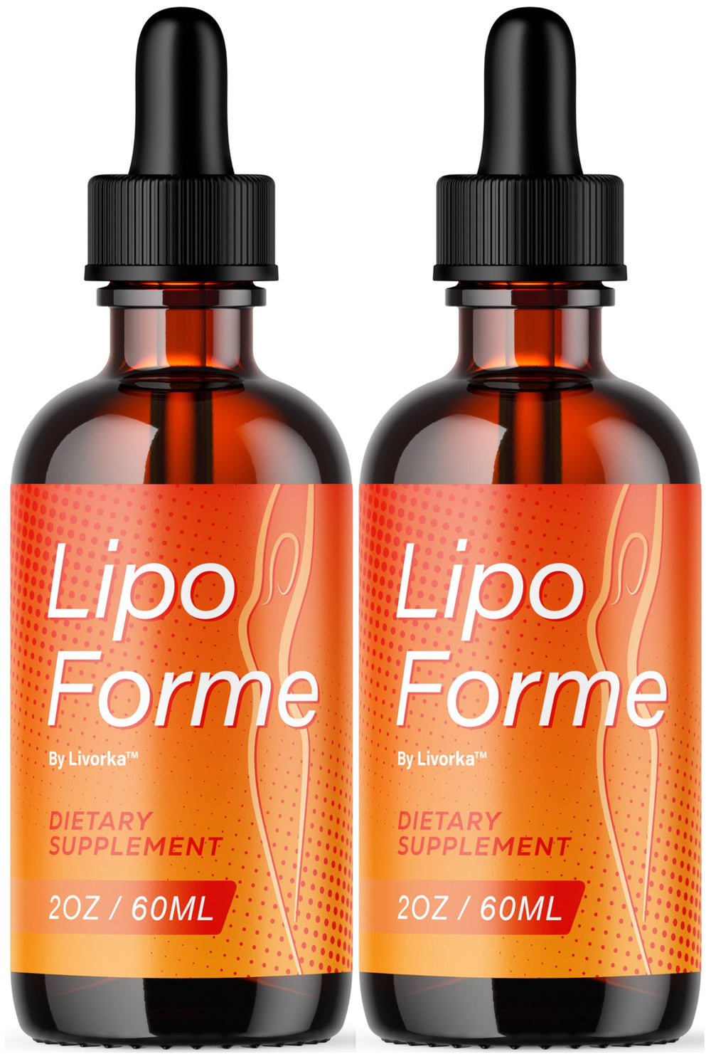 LIVORKA LipoForme Drops bottle shows premium plant-based wellness support
