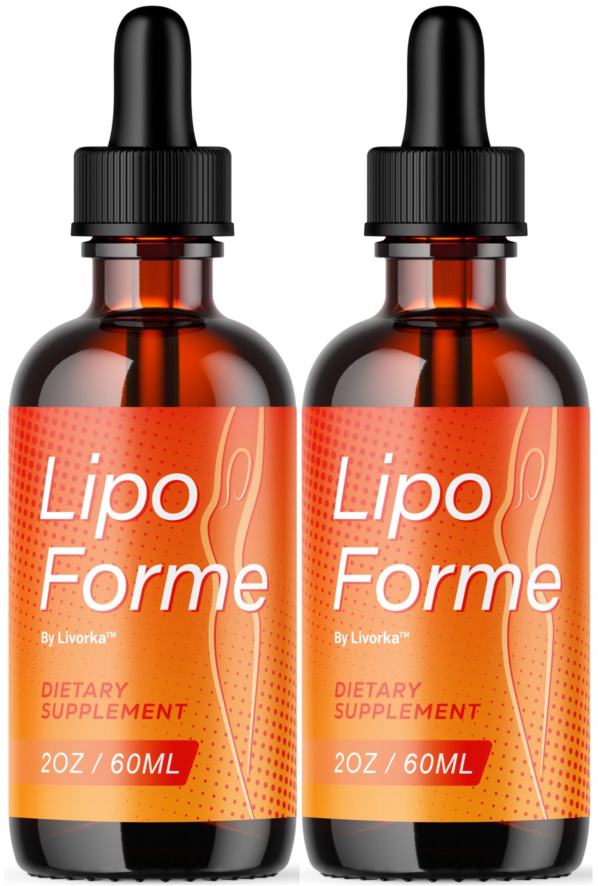 LIVORKA LipoForme Drops bottle shows premium plant-based wellness support