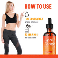 LIVORKA LipoForme Drops ingredients swatch highlights a clean plant-based formula