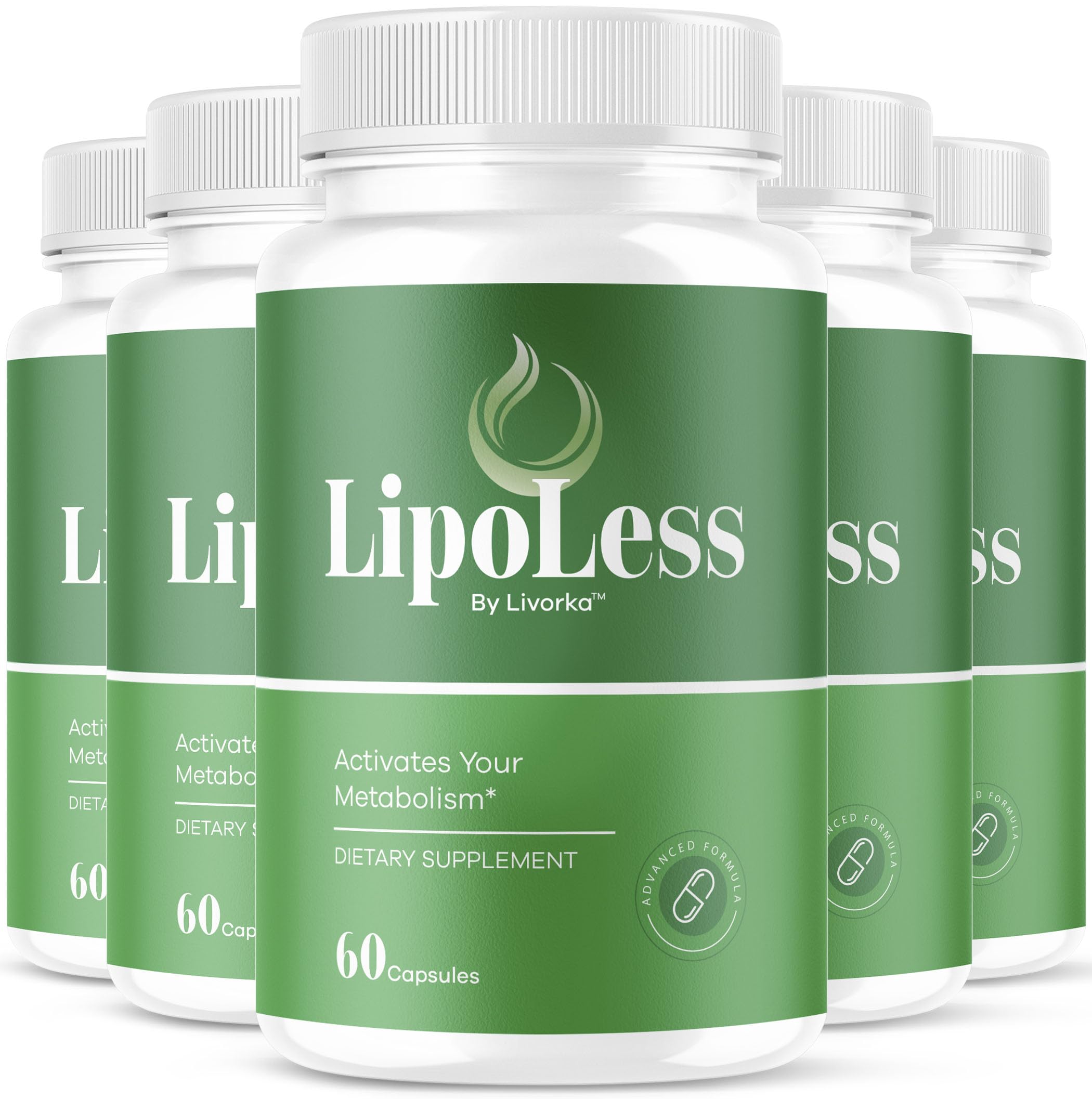 Livorka Lipoless capsules bottle—daily wellness support for energy and gut balance.