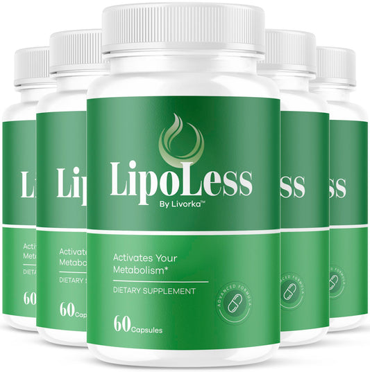 Livorka Lipoless capsules bottle—daily wellness support for energy and gut balance.