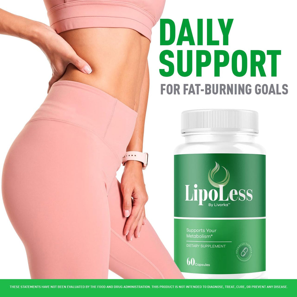 LIVORKA Lipoless capsules close-up with natural ingredients for daily support.