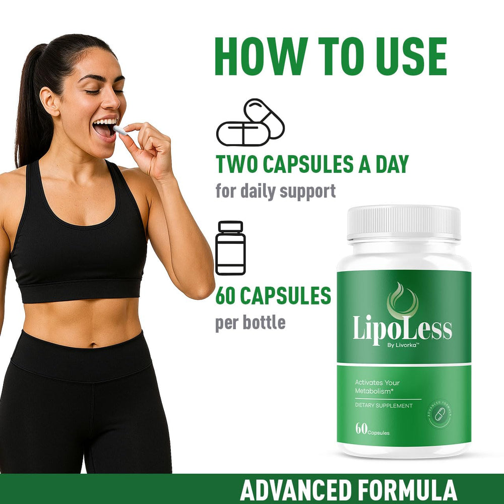 Lipoless capsules being poured into water—simple daily ritual for consistency.