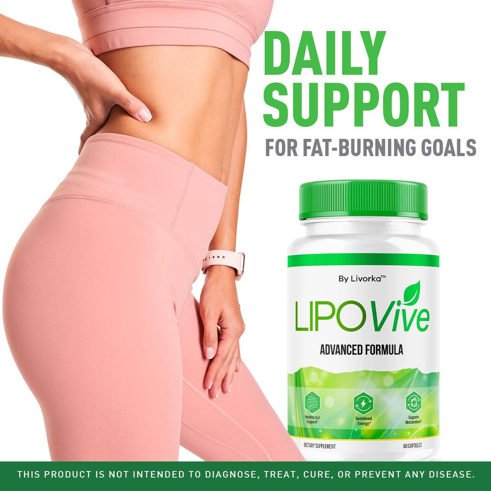 LIVORKA Lipovive capsules in hand for easy daily wellness routine.