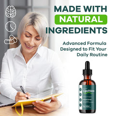 LIVORKA Lipowave Drops bottle with meal-time usage reminder