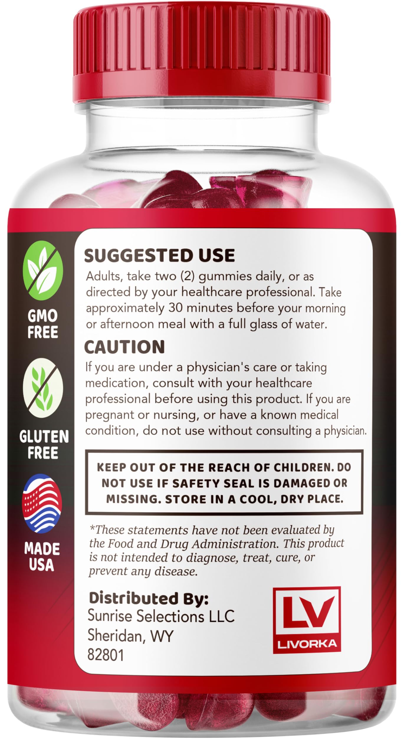 LIVORKA MagnumXtreme Gummies box and bottle in cohesive packaging.