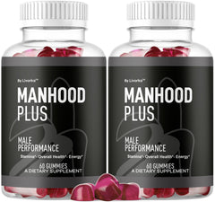 LIVORKA Manhood Plus bottle front view for easy daily use.