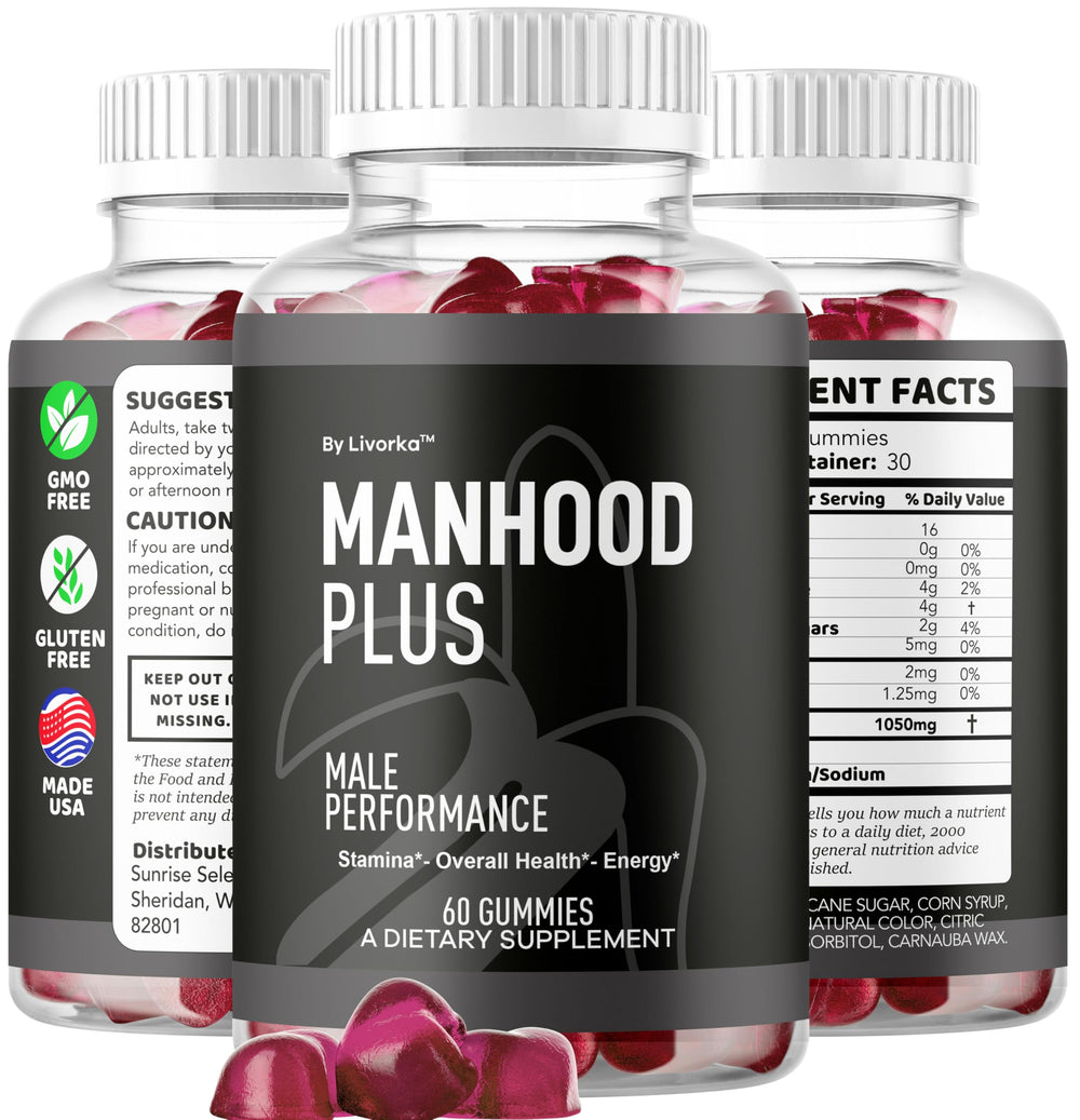 LIVORKA Manhood Plus usage setup on a nightstand for convenience.