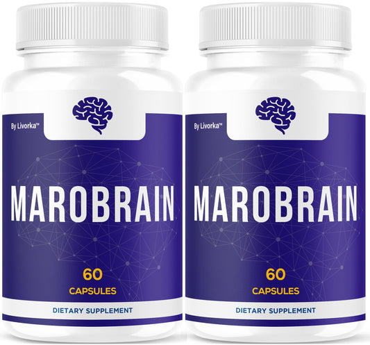 LIVORKA Marobrain capsules bottle close-up for daily brain support
