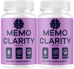 LIVORKA Memo Clarity bottle front with capsules for daily focus.