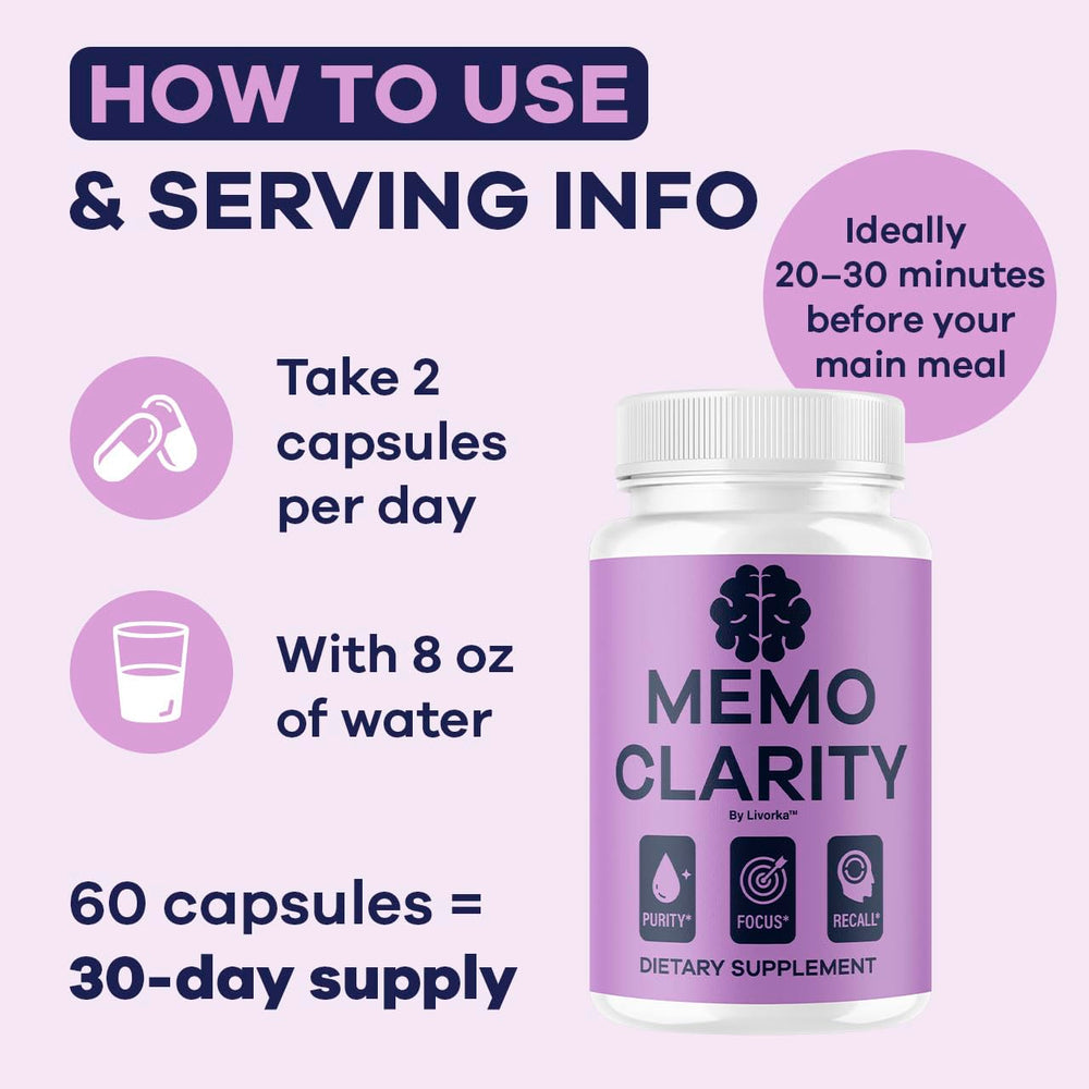 LIVORKA Memo Clarity in daily routine scene for improved concentration.