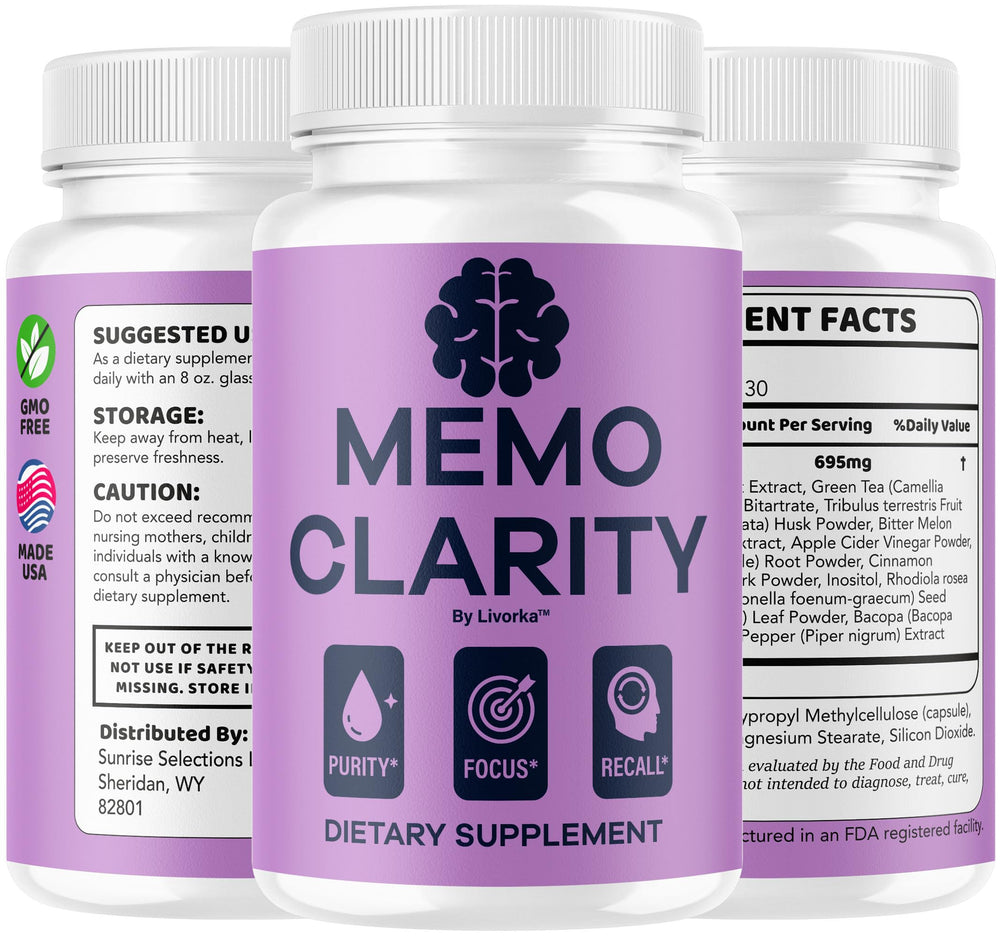 LIVORKA Memo Clarity wellness ritual suggesting calm focus daytime.
