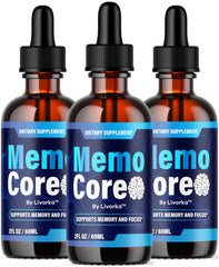 LIVORKA Memo Core bottle front for everyday cognitive support
